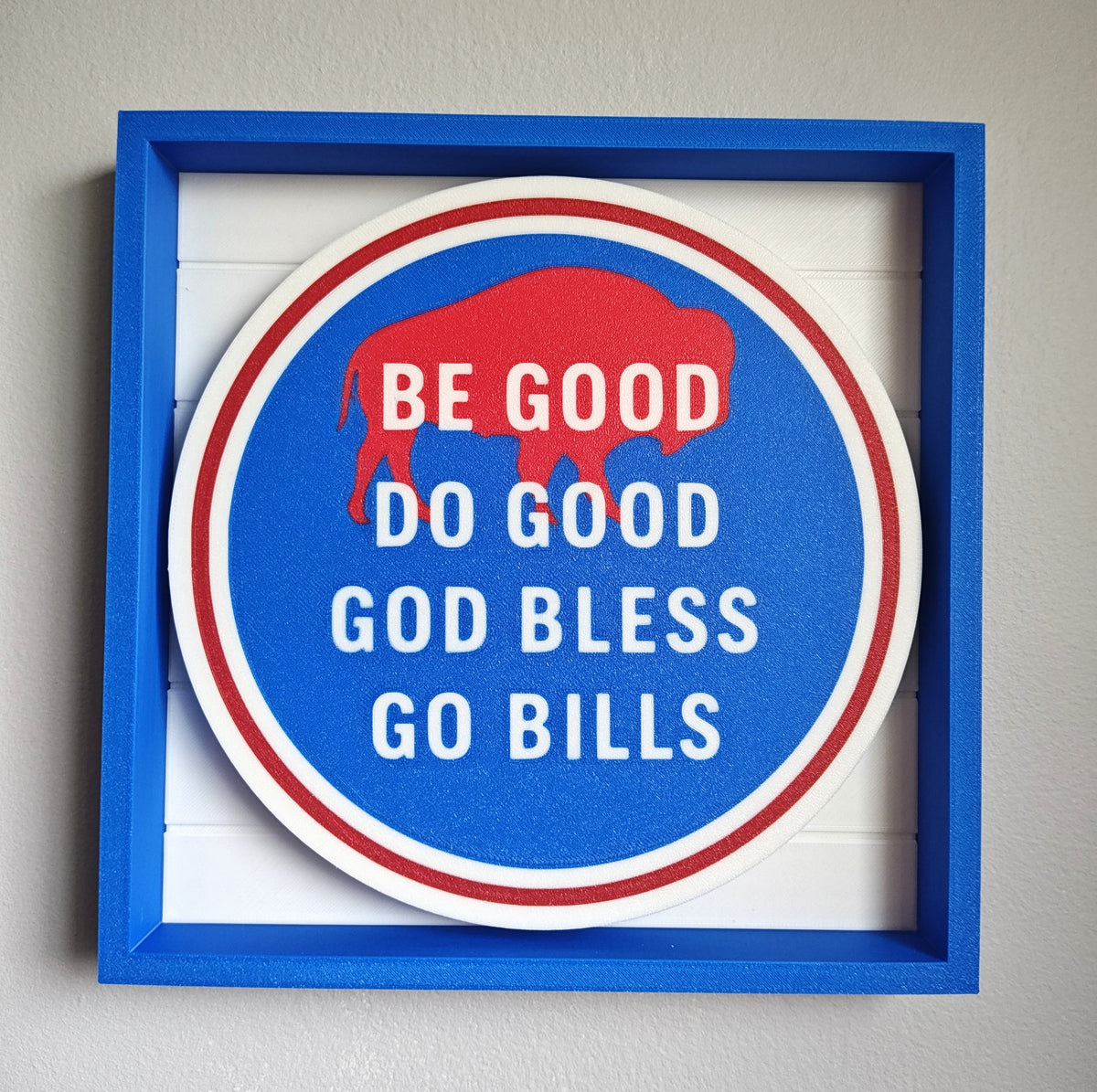 Be Good, Do Good, God Bless, Go Bills Shadow Box