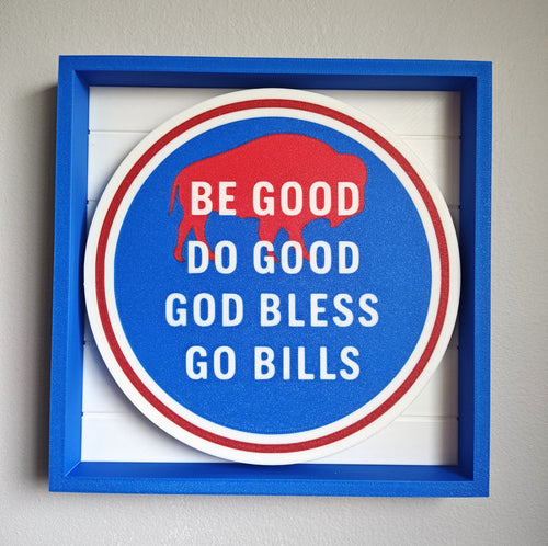 Be Good, Do Good, God Bless, Go Bills Shadow Box