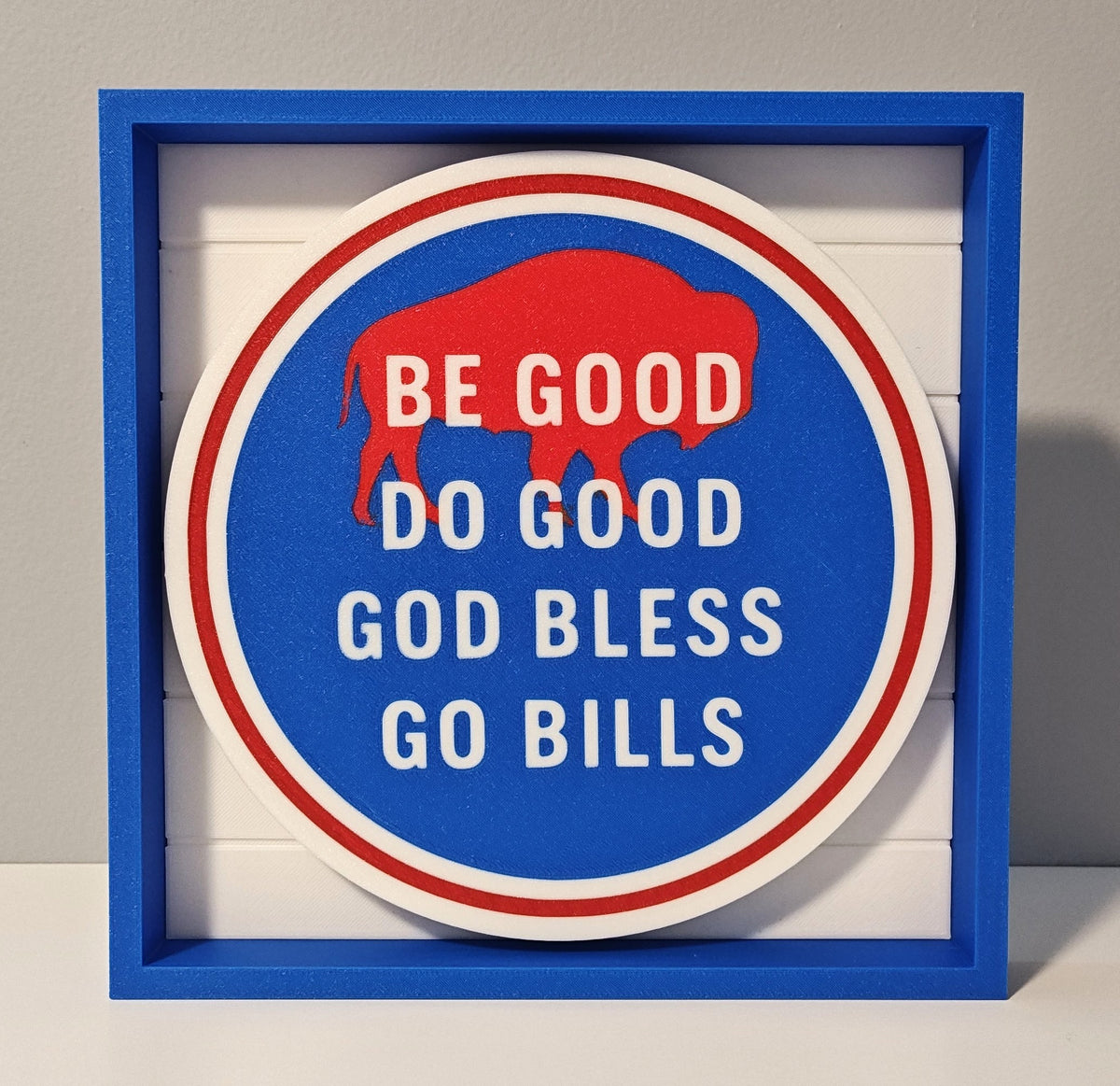 Be Good, Do Good, God Bless, Go Bills Shadow Box