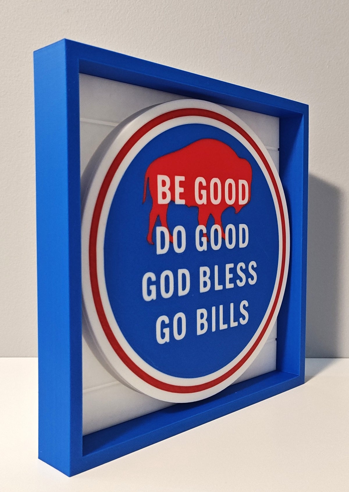 Be Good, Do Good, God Bless, Go Bills Shadow Box