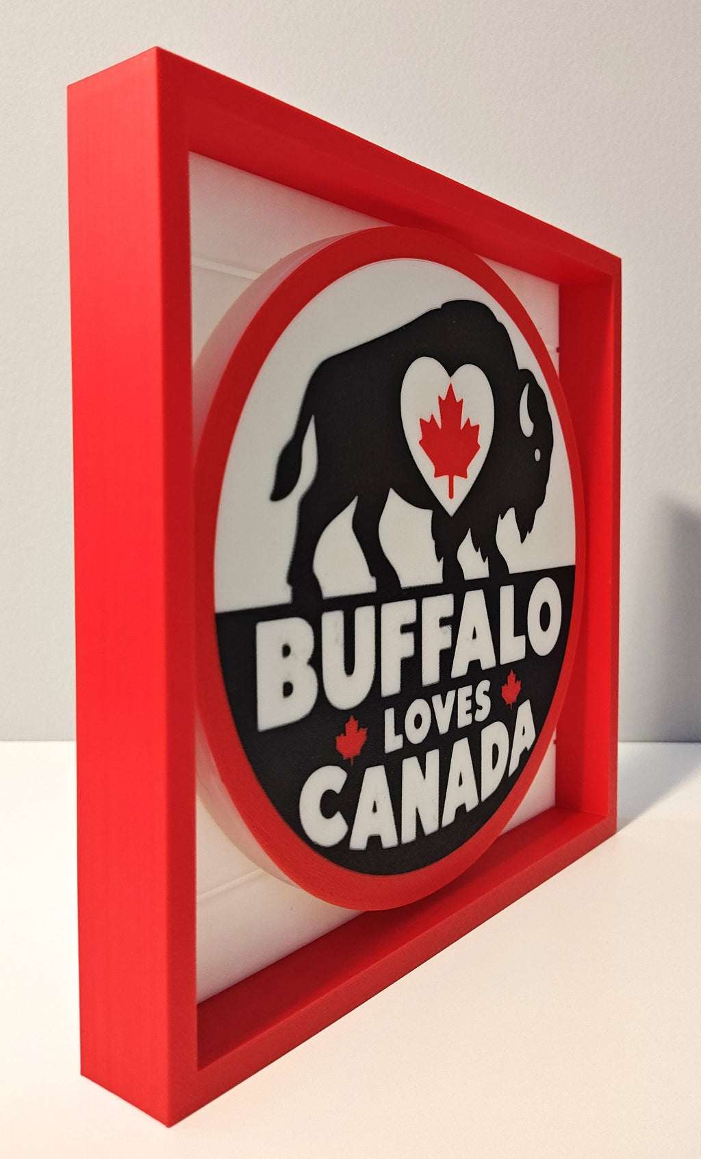 Buffalo Loves Canada Shadow Box