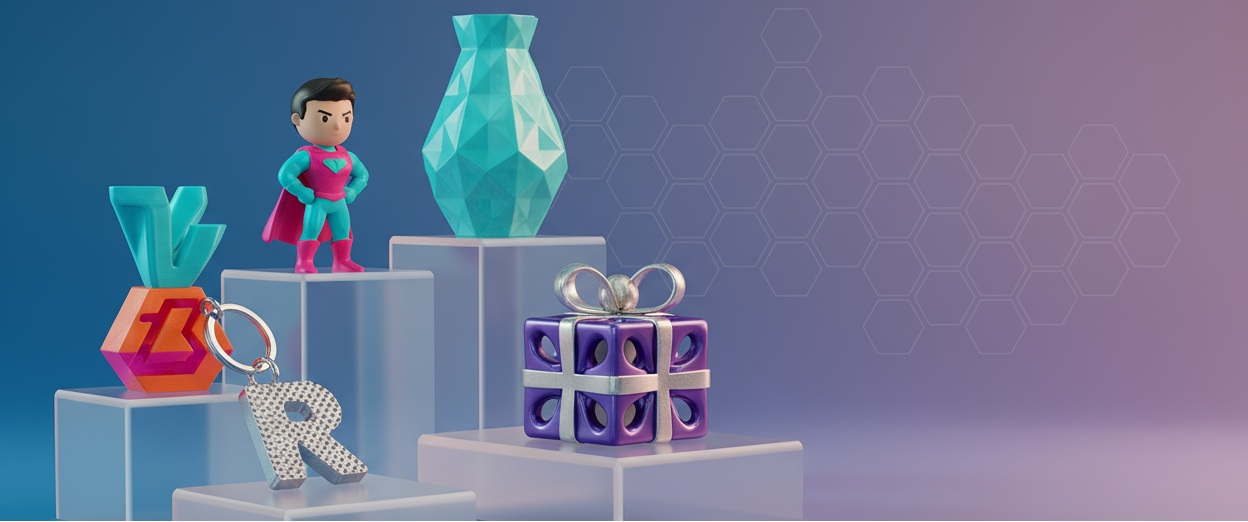 companies name is Riford 3D. we do personalized 3D printied gifts and more 