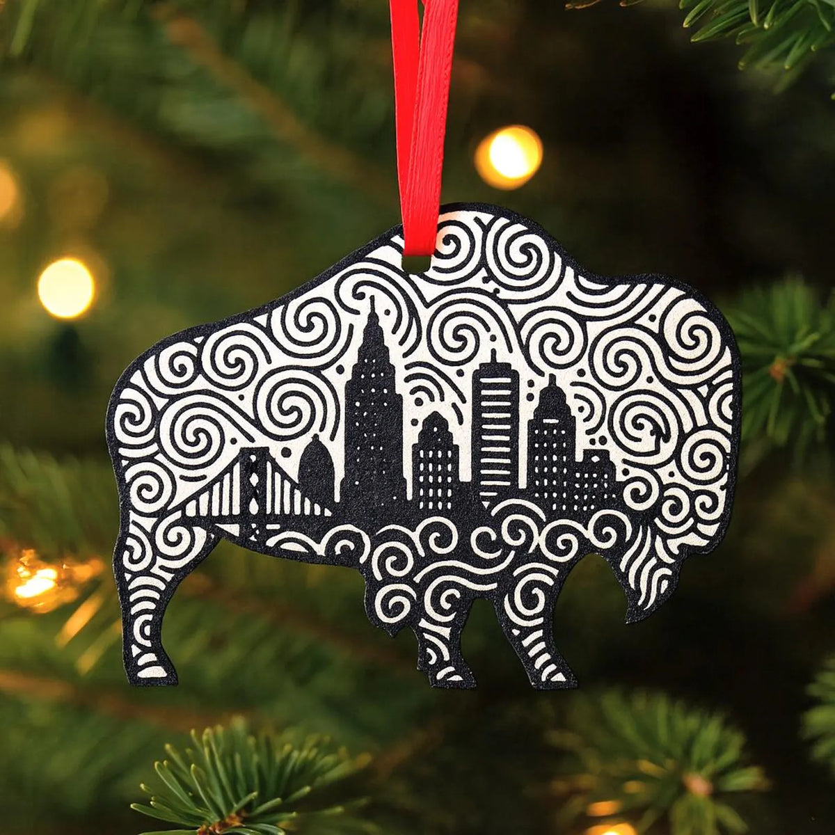 Buffalo, NY Cityscape Ornament