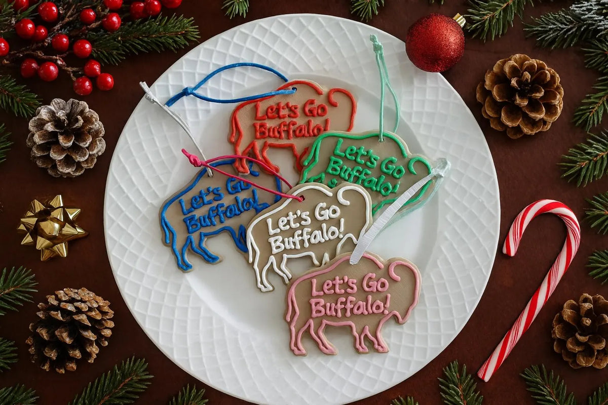 Let's Go Buffalo Holiday Cookie Cutout Ornament