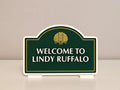 Welcome To Lindy Ruffalo Magnet with Removable Display Stand
